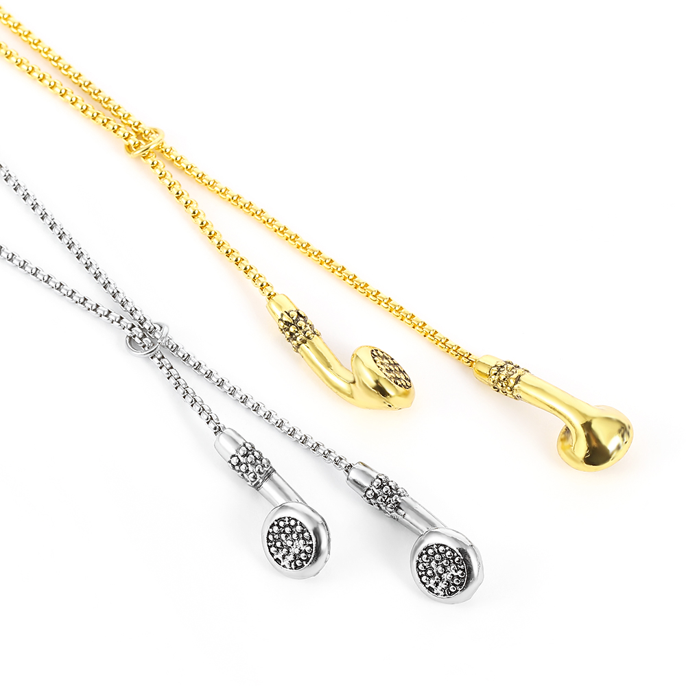 Kalung Logam Berbentuk Earphon - Women'S Accessories Clothing ulasan dan harga