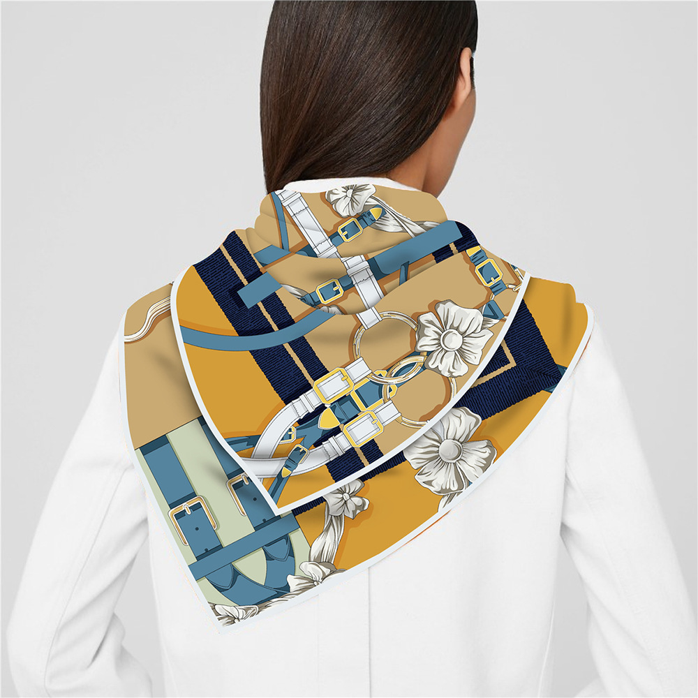 Sabuk desain baru 90cm syal su - Silk Scarf Square ulasan dan harga
