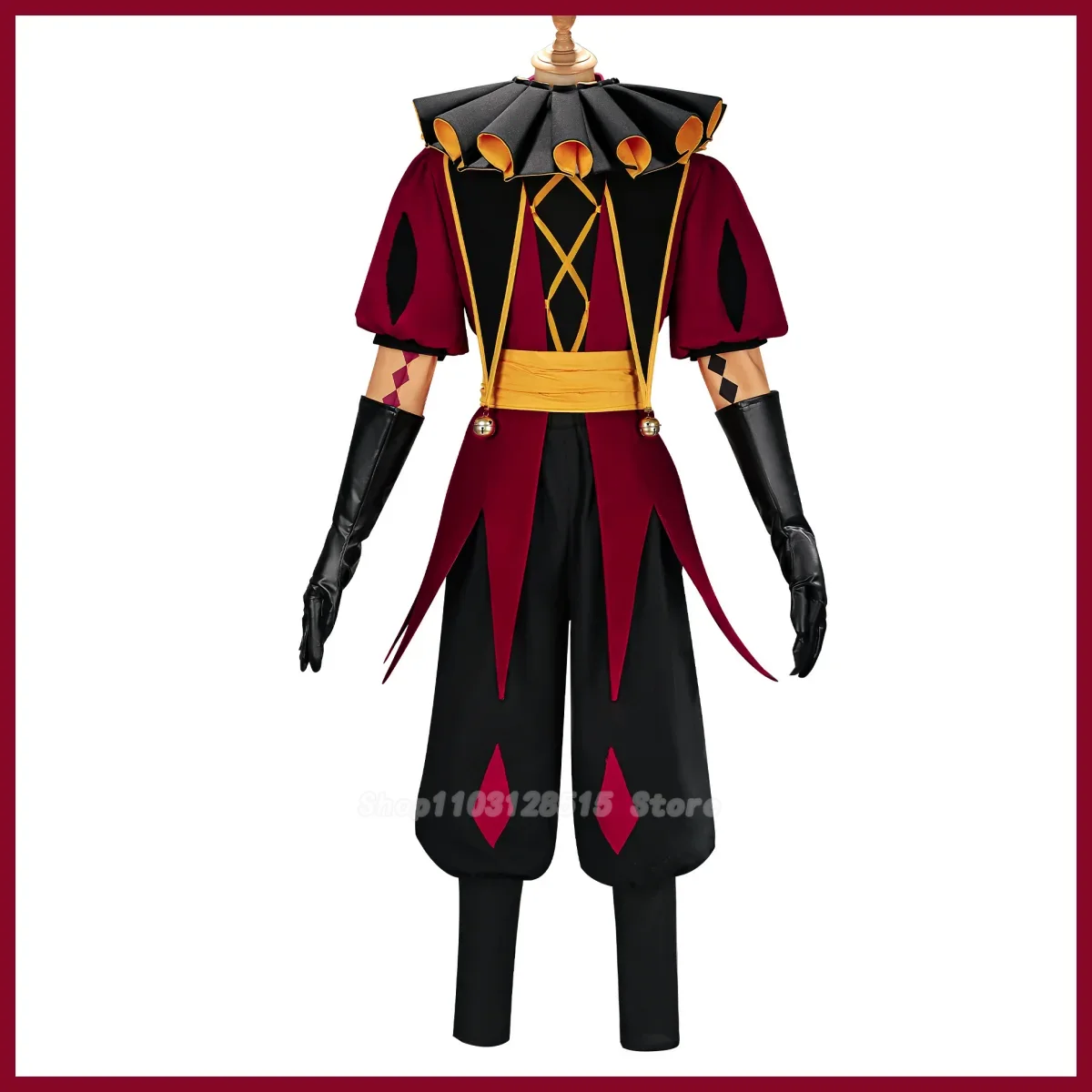 Kostum Cosplay Pierrot Harlequ - Women'S Red Accessories ulasan dan harga