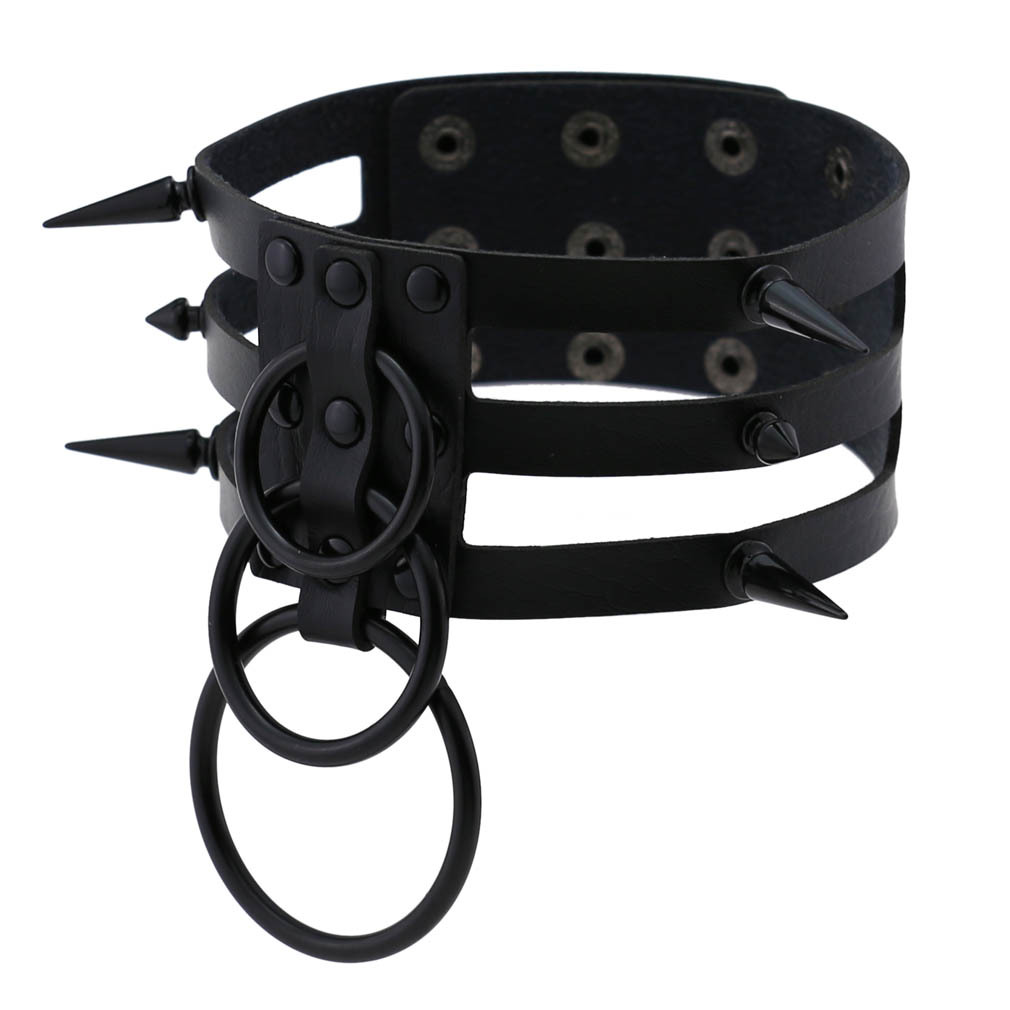 Kalung Choker Perbudakan Kulit - Women'S Emo Accessories ulasan dan harga