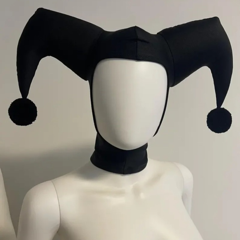 Topi Cosplay QQ Jester Hitam/M - Women'S Red Accessories ulasan dan harga