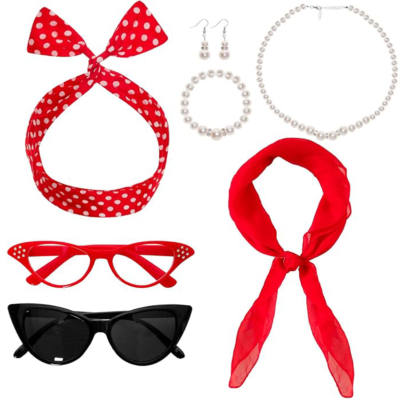 7 buah aksesori kostum tahun 1 - Women'S Accessories In The 1950S ulasan dan harga