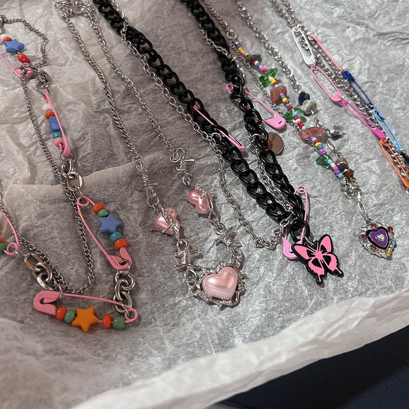 Vintage Y2k manik-manik Pin me - Women'S Emo Accessories ulasan dan harga